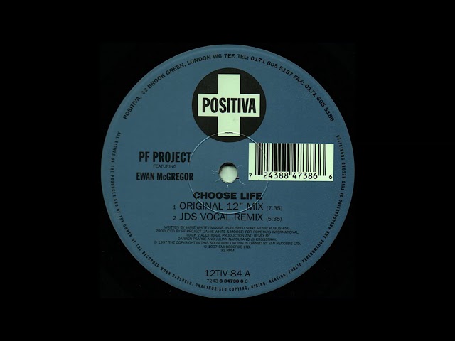 洋楽 PF PROJECT Choose Life (Ewan McGregor) PF Project feat Ewan McGregor - Choose Life - YouTube