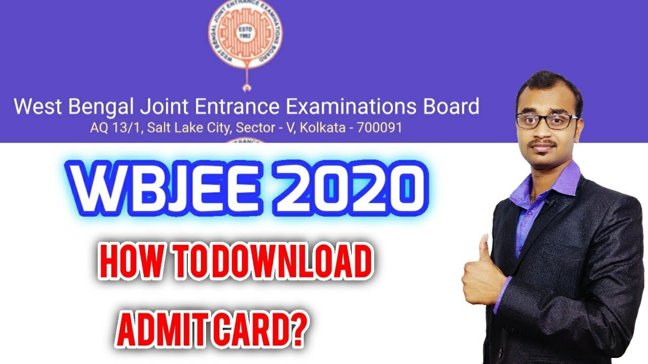 How to download wbjee admit card?🆕wbjee 2020