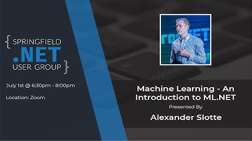 Machine Learning - An Introduction to ML.NET by Alexander Slotte