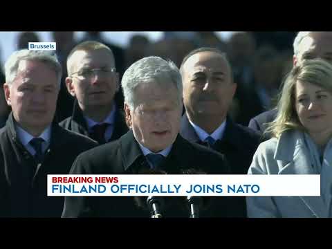 Finland officially joins NATO | Watch the ceremony