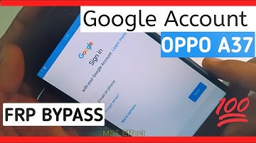 Oppo A37 Google Account Remove Without PC 100% Working | Oppo FRP Bypass