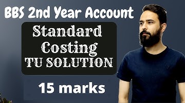 Standard Costing 15 marks Solution || BBS 2nd Year Account Chapter 14 || Material Variance - Gurubaa