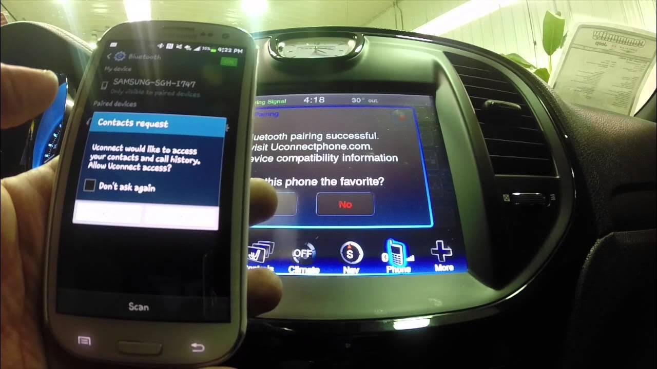 Pairing Samsung Galaxy Phone to the UConnect® Interface | Community
