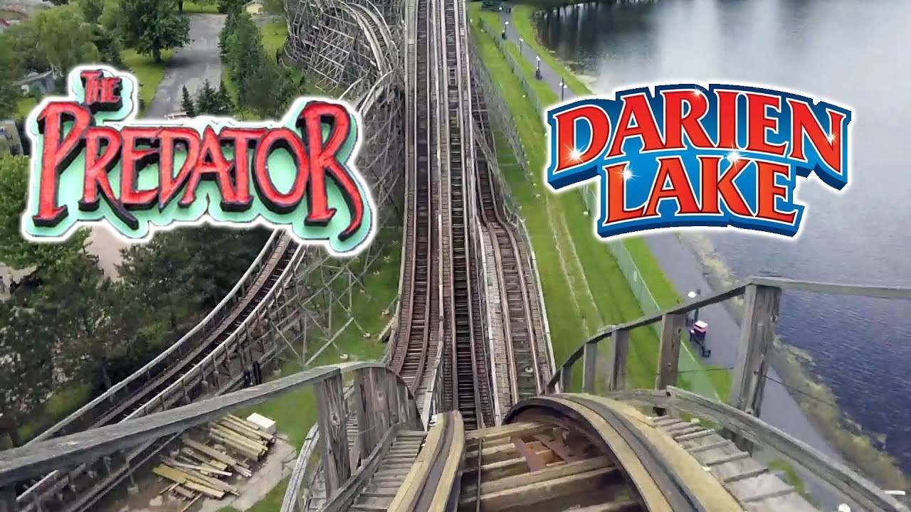 2018 Predator Wooden Roller Coaster On Ride Front Seat HD POV Darien