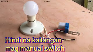 Automatic ON-OFF light sensor Actual Demo