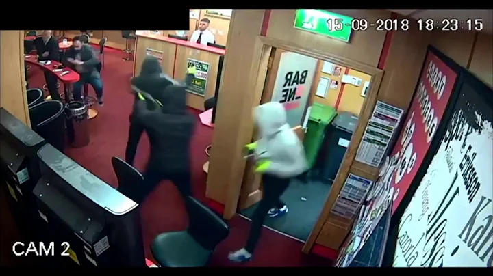 85 YEAR OLD MAN STOPS ARMED ROBBERY *SECURITY FOOTAGE*