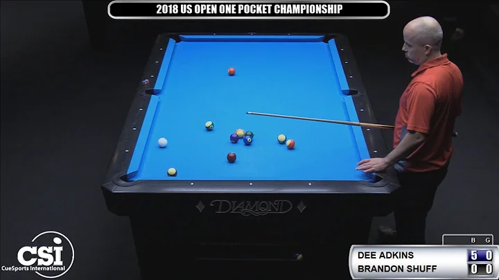 2018 US Open One Pocket Championship: Dee Adkins v...