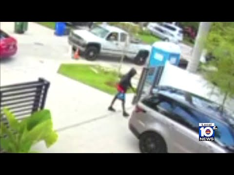 Video shows thief steal parked Range Rover from Broward home