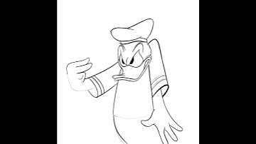 Donald duck Easy Animation⎜Procreate Time-Lapse
