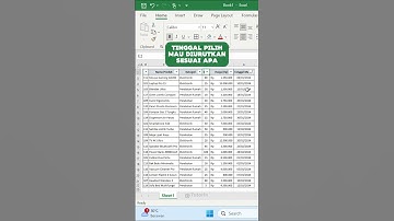 "Tutorial mengurutkan data dari yang terkecil dan yang terbesar."#exceltricks #belajaroffice #excel