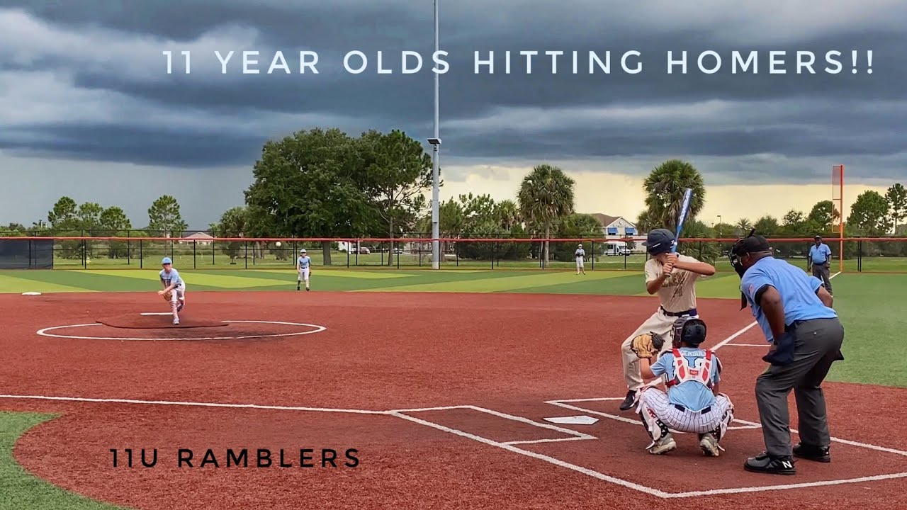 Ramblers Baseball 11U 11Year Olds Hitting HOME RUNS & Taking
