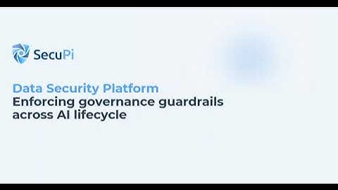 SecuPi AI Lifecycle Governance Guardrails