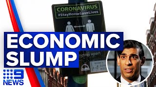 Coronavirus: UK economy suffers biggest slump | 9 News Australia