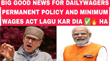 Minimum wages Act for Dailywagers lagu kar dia ha kya Regularisation Policy 😱💸🔥 #dailywagersnews 
