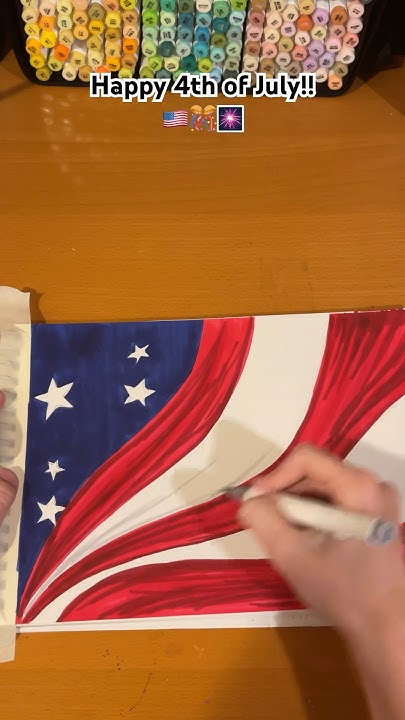 4th of july drawing adult