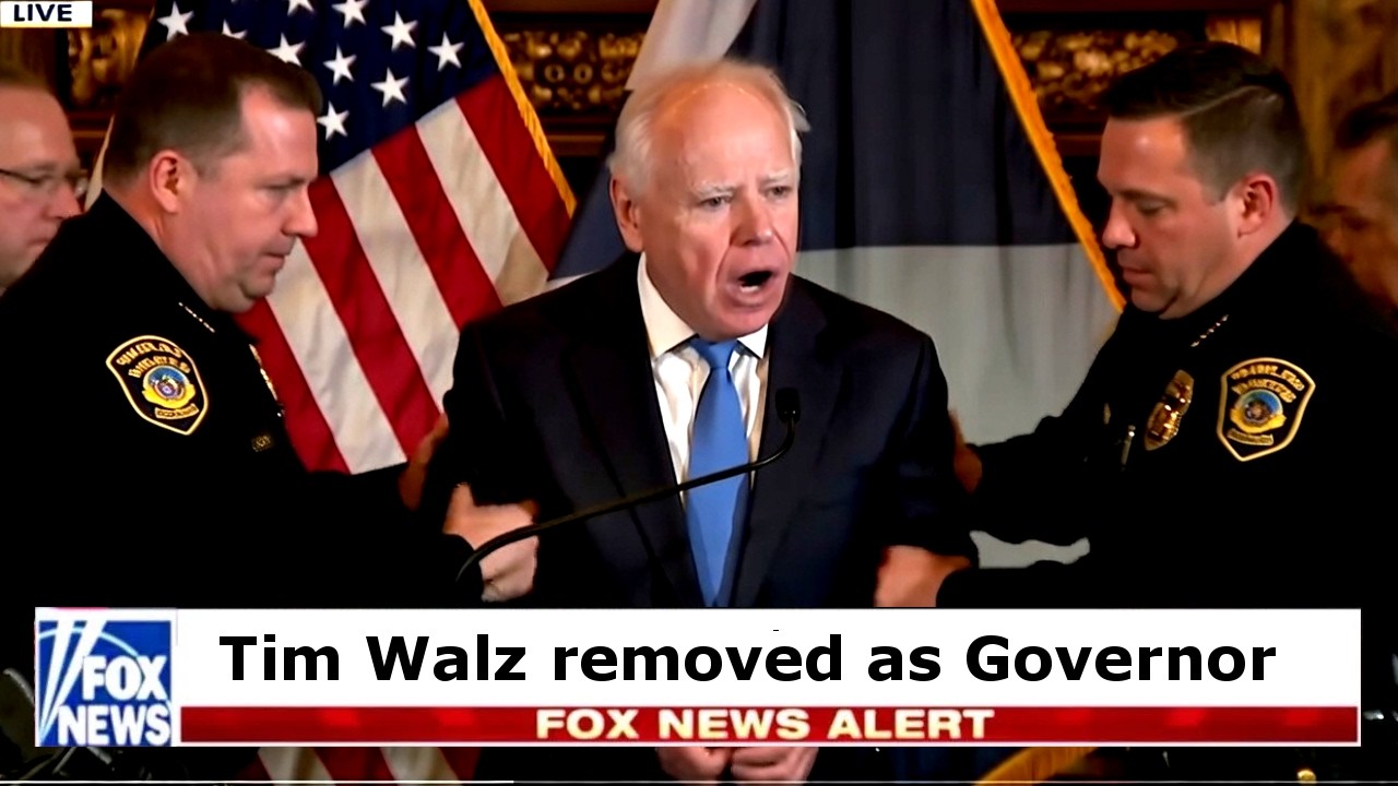 🚨 WTF!! Tim Walz DRAGGED OUT OF OFFICE 😂😂