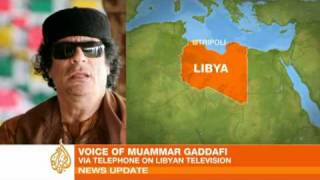 Gaddafi accuses al-Qaeda of causing uprising