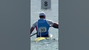 Josef Dostal breaks his paddle in the K1 5000m race European Championships Munich 2022 #shorts