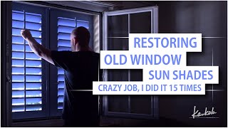 70 years old window sun shades, new paint and soft restoration. screenshot 5