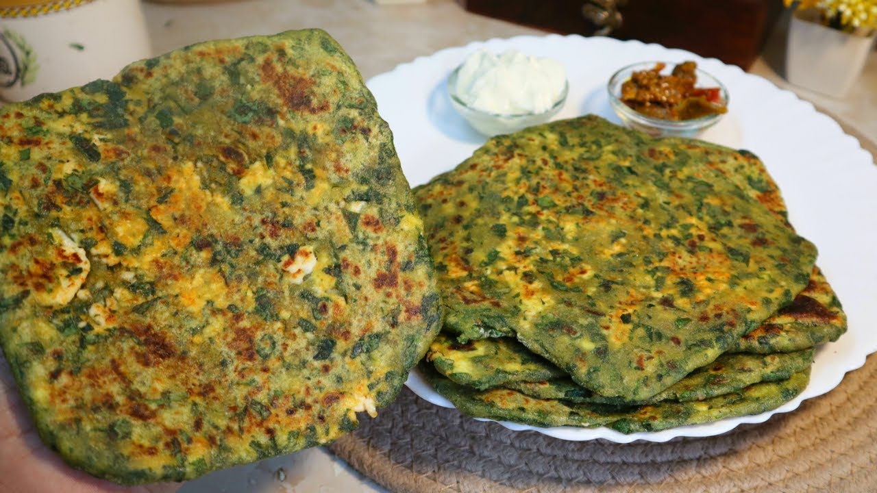 High Protein Bathua Paneer Ka Paratha | Bathua Paneer Paratha