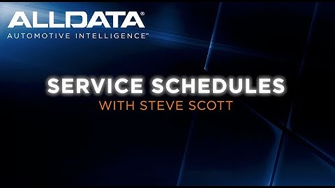ALLDATA Repair: Service Schedules - With Steve Scott, Simply Diagnostics