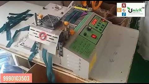 Loop cutting machine #unick #nonwoven #bagloop #cuttingmachine