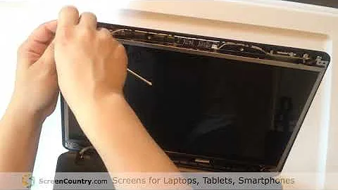 HP Compaq 610 Laptop screen replacement (How to replace notebook LCD)