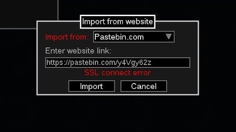 How to fix POB "SSL connect error" importing from pastebin using kapersky anti-virus: 2022-03-02