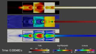 Three chambered suppressor used for calibration purposes. video shows
temperature, pressure and gas velocity as projectile leaves the barrel
suppress...