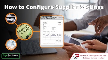 Sicon Document Automation | How to Configure Supplier Settings