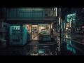 Late Night Fukuoka 2:12 AM 🌧️ — 90s Lofi Deep Focus Playlist | Glowing Vending Machine