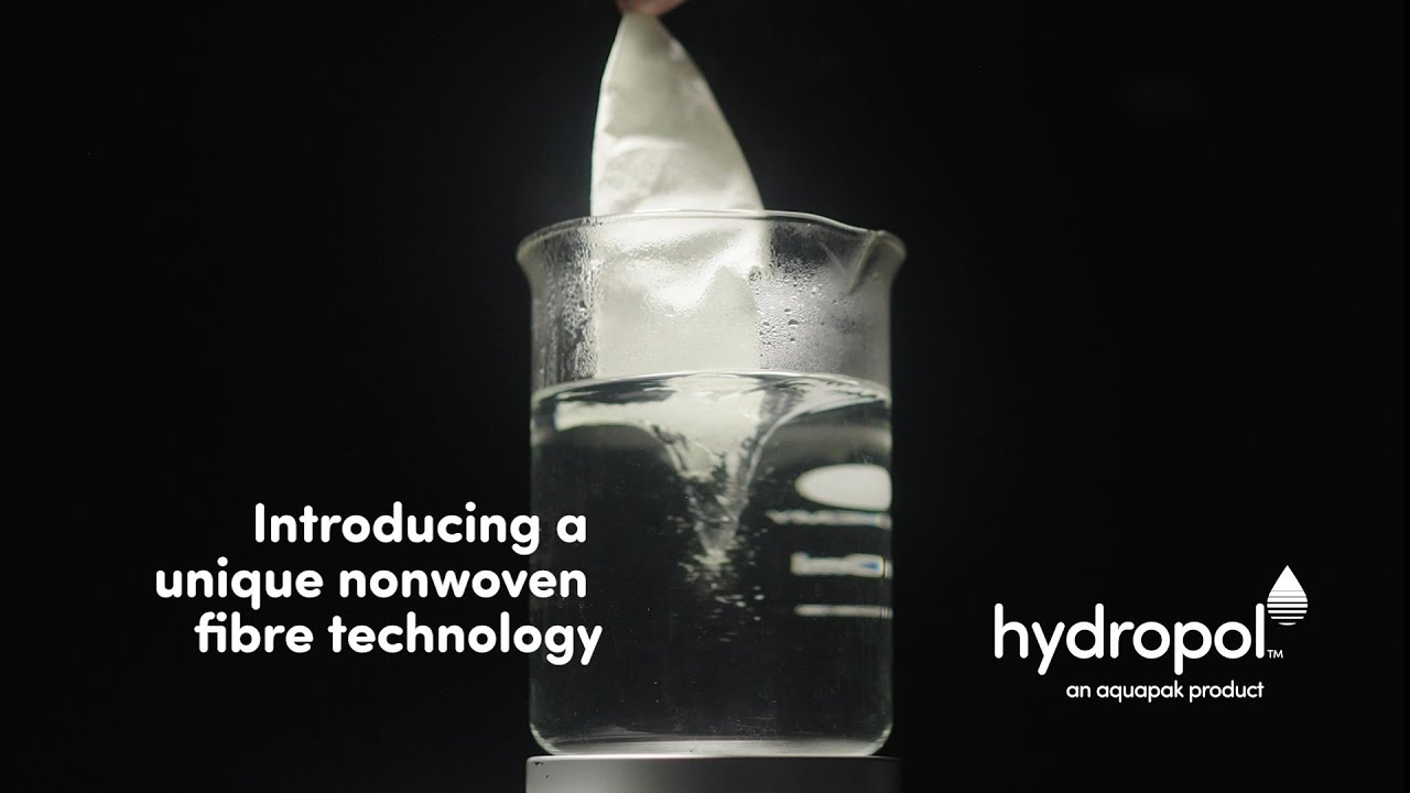 Hydropol nonwoven wet wipes dissolve in seconds, with no harmful ...