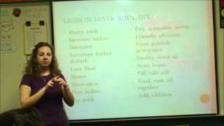 American Sign Language 2-Week Five-Chapter 16 Vocabulary