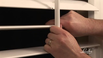 Luxaflex Shutter Installation - Re-attaching the Tilt Bar