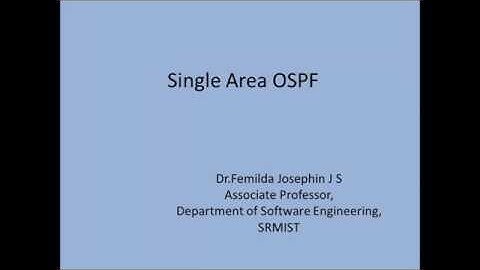Single area OSPF(Open Shortest Path First) configuration in Cisco Packet TRacer