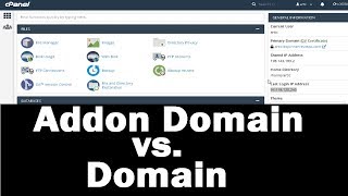 addon domain vs domain - learn how to use addon domains in cpanel tutorial