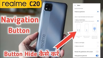 How to hide navigation buttons in Realme C20, Hide Navigation Button in realme 20