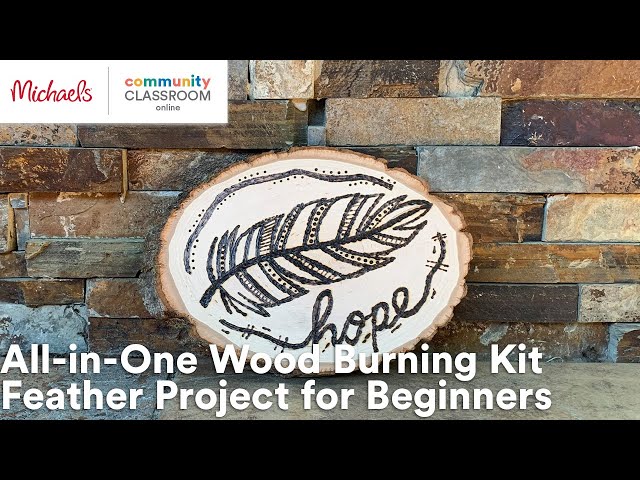 Learn Wood Burning, Online class & kit