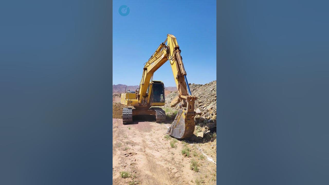 Excavator Digging Gas Transmission Pipeline Trench Process shorts