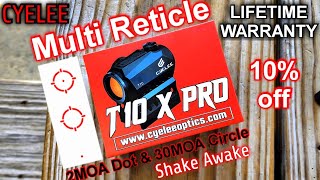 Cyelee T10 X Pro Red Dot Review & Shoot