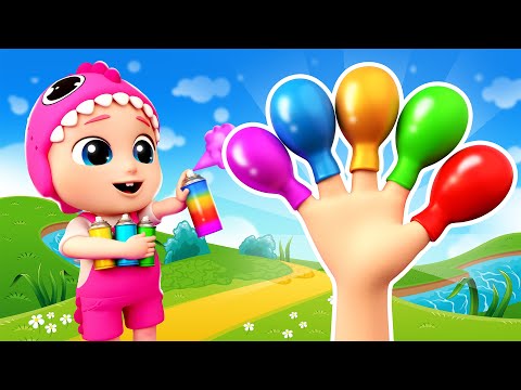 Finger Family Song MORE Learn Colors With Animals Bubbleee Sing Dance And Learn