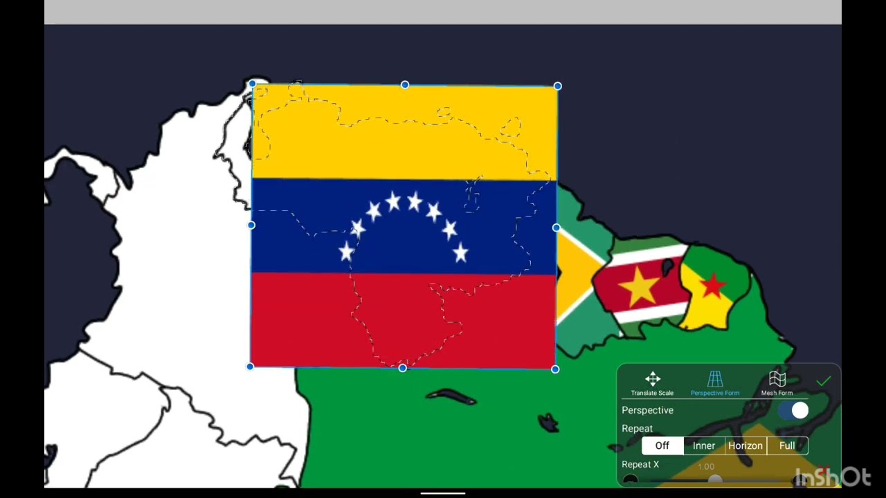 Drawing the flag map of South America using IbisPaint | Timelapse | By Karthik MS's Art World | #87