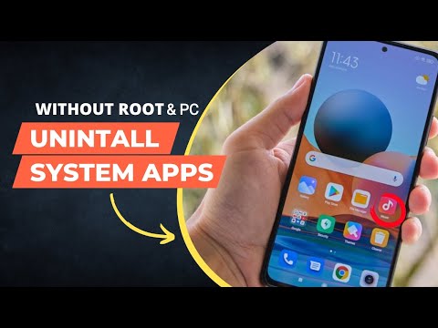 UNINSTALL SYSTEM APPS Without ROOT And PC | Phone Method