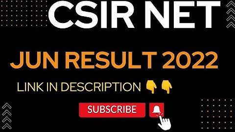 CSIR NET Jun Result 2022 (Out) | NTA CSIR Merit List Download  #admitcard #exam2022 #vacancy2022