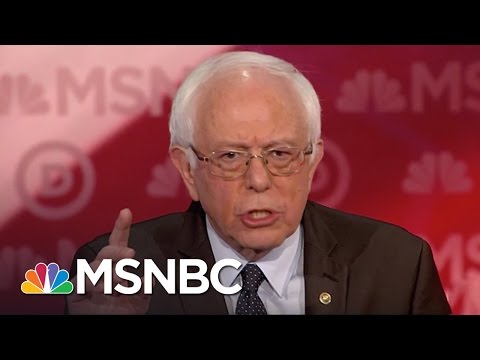 Bernie Sanders Defends Political Background | Democratic Debate | MSNBC