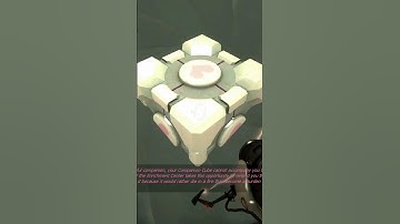 Clipping Companion Cube! 😂😂❤️#portal #aperturescience #weightedcompanioncube