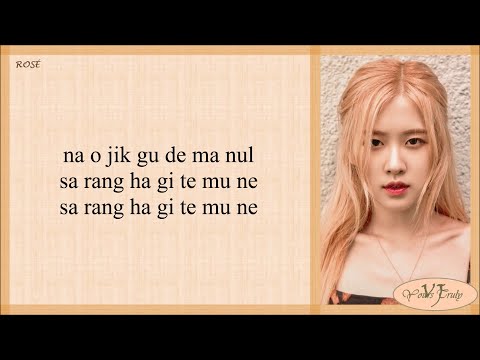 ROSÉ  Because I Love You (사랑하기 때문에 Cover) Easy Lyrics