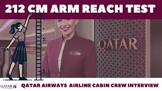 Can You Pass Qatar Airways Airline Cabin Crew Arm Reach Test