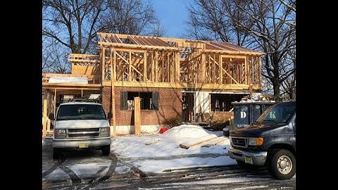 Home Addition Time Lapse - Construction of second level addition (Plus interior renovation)
