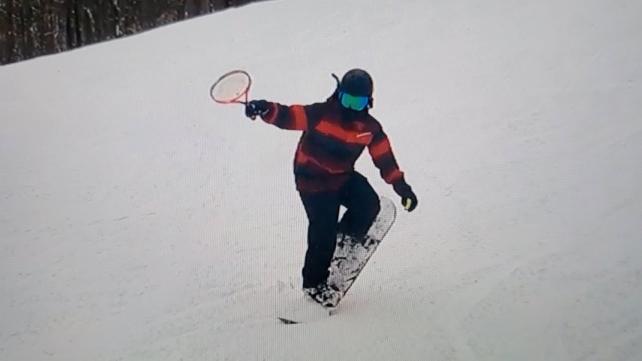 Ski vs Snowboard Topspin Tennis Challenge